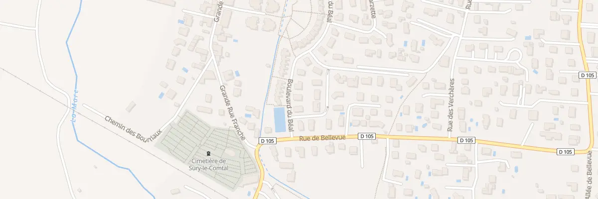 Plan du 23 Bd du Béal à Sury-le-Comtal