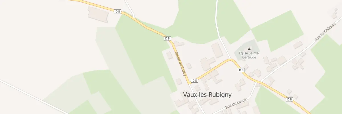 Plan du 3 Rte de Rozoy à Vaux-lès-Rubigny
