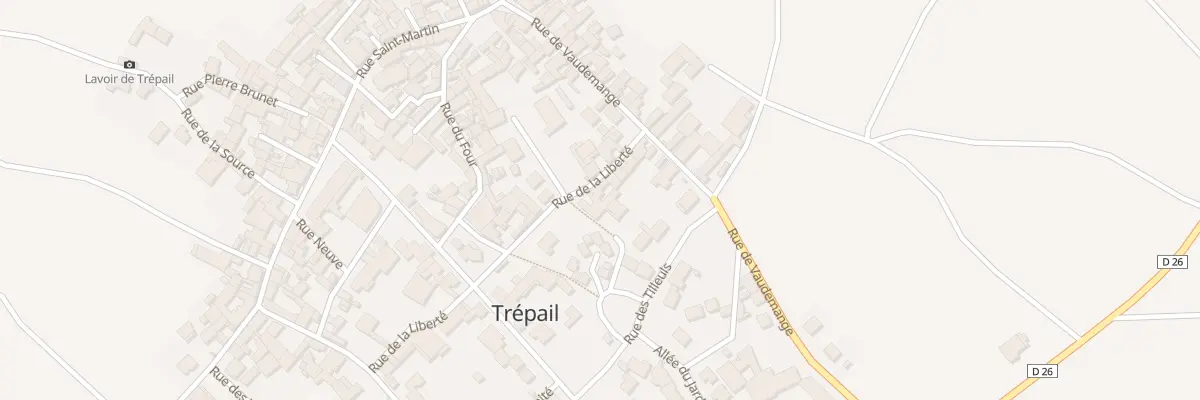 Plan du 6 Rue de la Liberte à Trépail