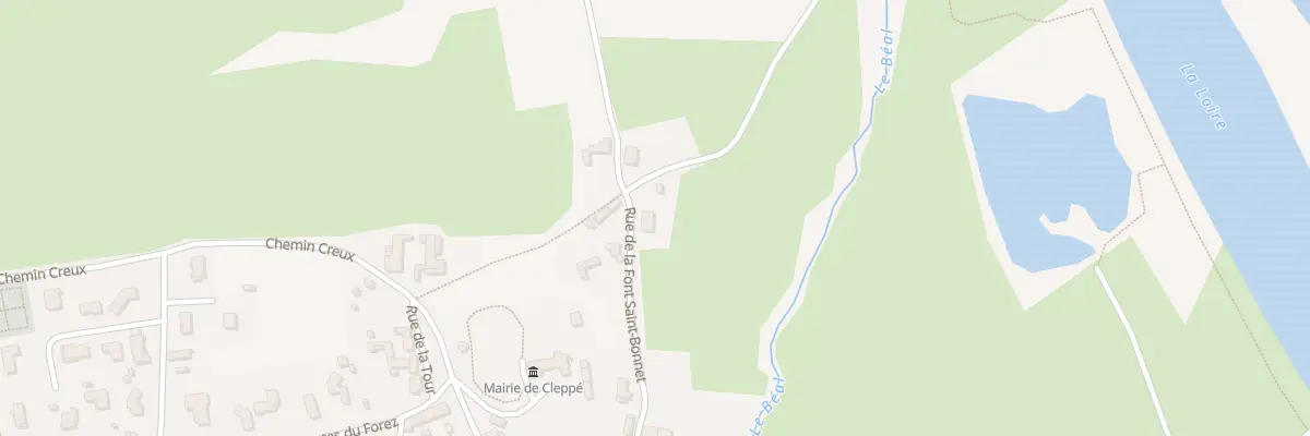 Plan du 200 Rue de la Font Saint Bonnet à Cleppé