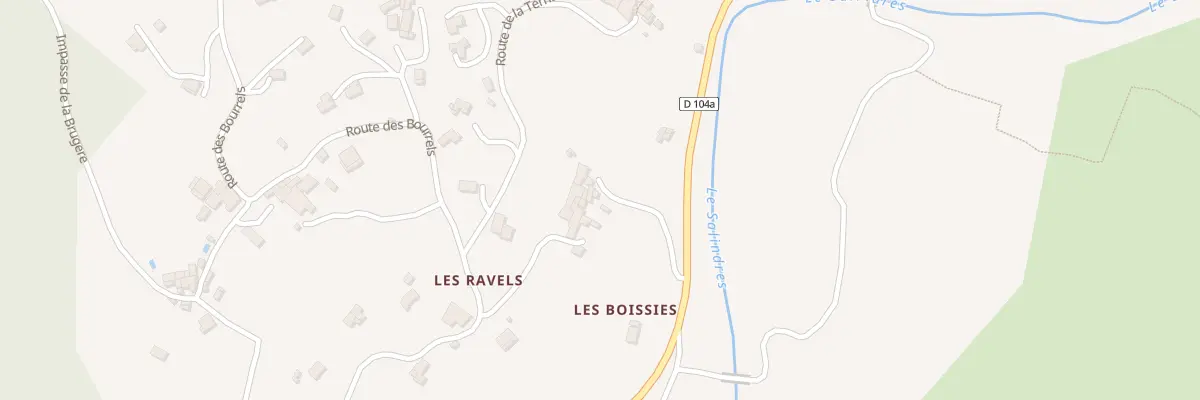 Plan du 5042 Les Boissins aux Assions