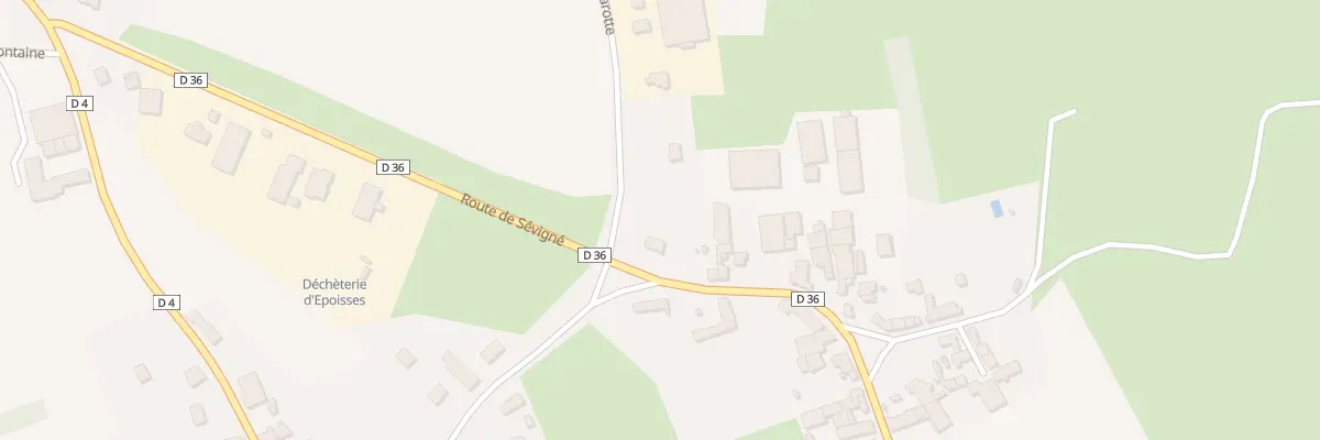 Plan du 21 Rte de Sévigné à Époisses