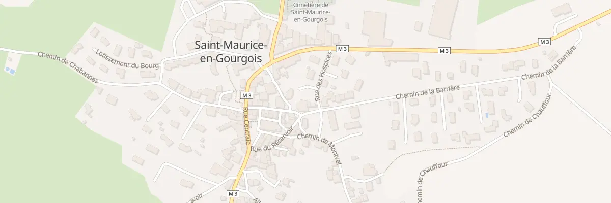 Plan du 5043 Le Bourg à Saint-Maurice-en-Gourgois