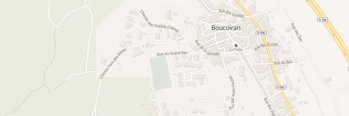 Plan du 7 Rue du Grand Ran à Boucoiran-et-Nozières