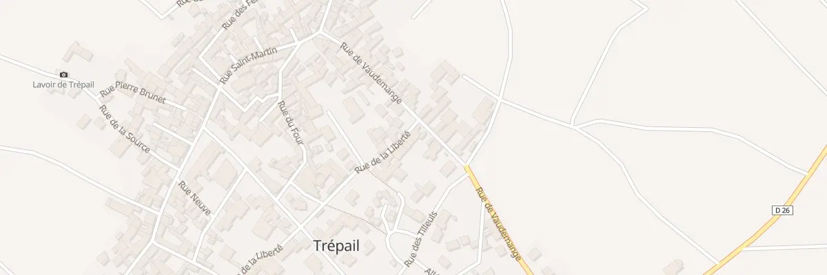 Plan du 18 Rue de Vaudemange à Trépail