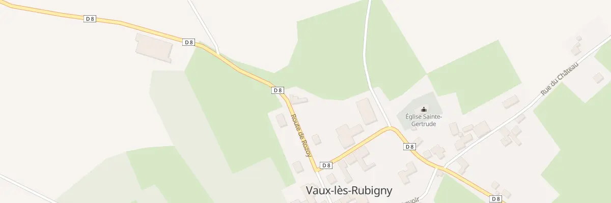 Plan du 2 Rte de Rozoy à Vaux-lès-Rubigny