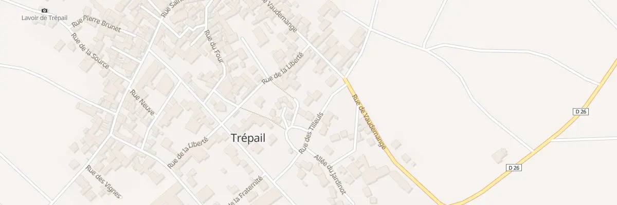 Plan du 1 Rue des Tilleuls à Trépail