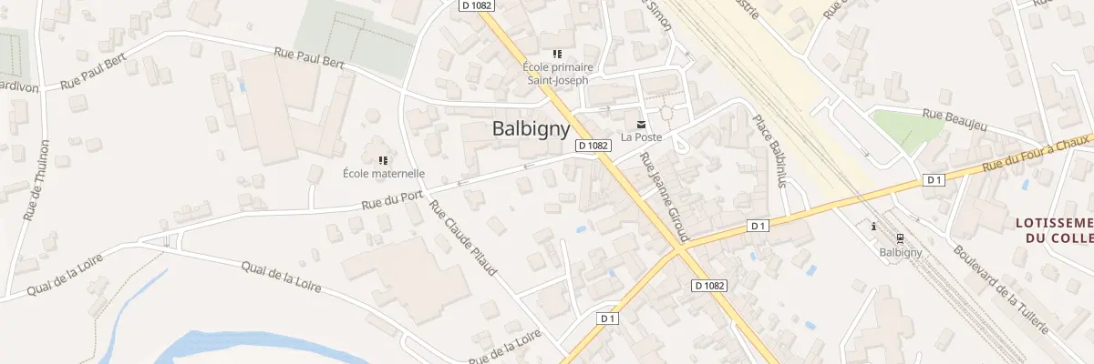 Plan du 6056 Rue du Port à Balbigny