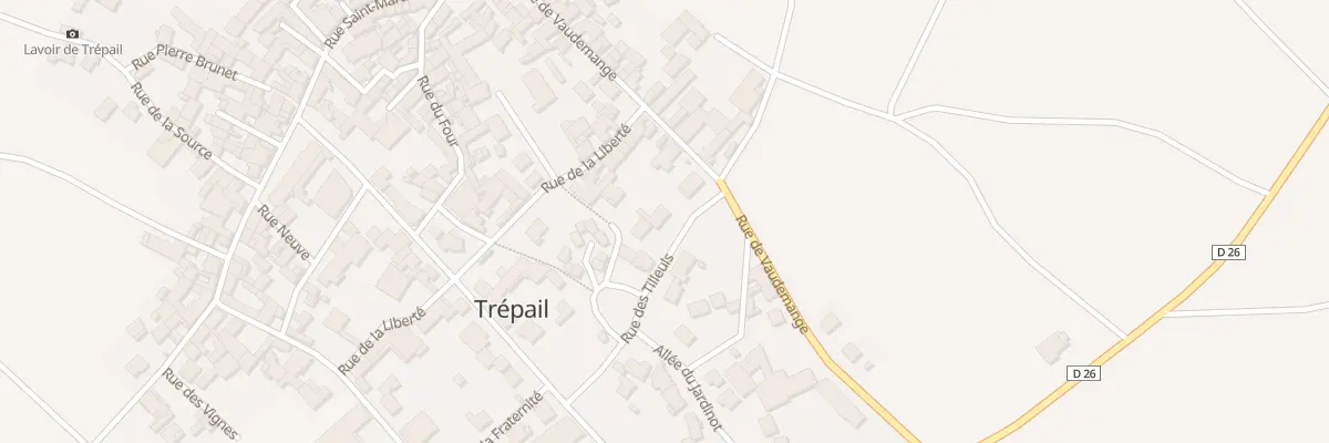 Plan du 3 Rue des Tilleuls à Trépail