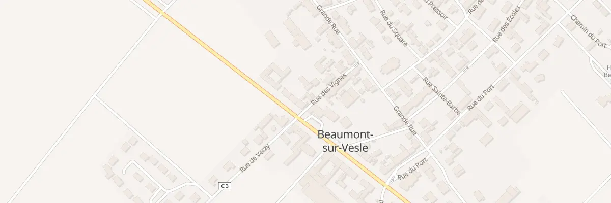 Plan du 1 Rue des Vignes à Beaumont-sur-Vesle