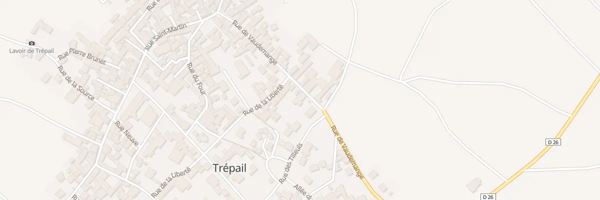 Plan du 22 Rue de Vaudemange à Trépail