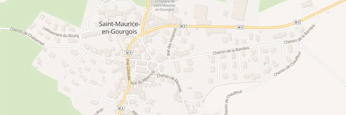 Plan du 3 Che de la Barrière à Saint-Maurice-en-Gourgois