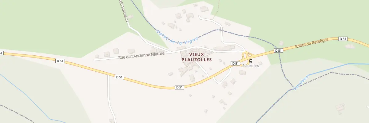 Plan du 21 Rue du Vieux Plauzolles à Meyrannes