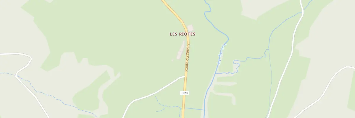 Plan du 252 Les Riotes à Moux-en-Morvan