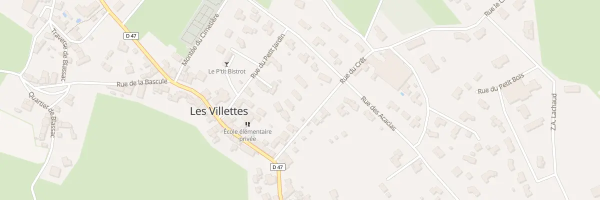 Plan du 12 Rue du Crêt aux Villettes