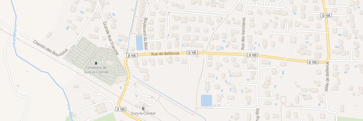 Plan du 6 Rue de Bellevue à Sury-le-Comtal