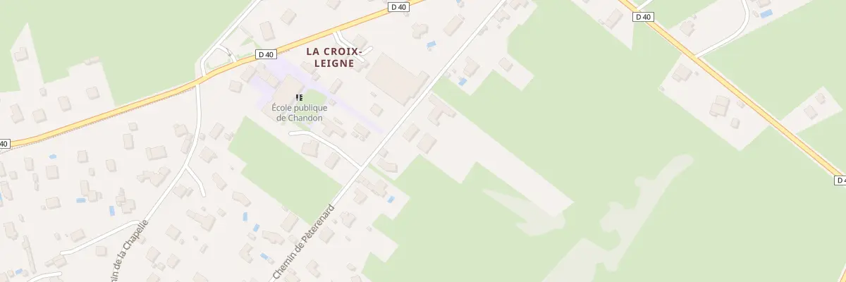Plan du 460 Che de Peterenard à Chandon