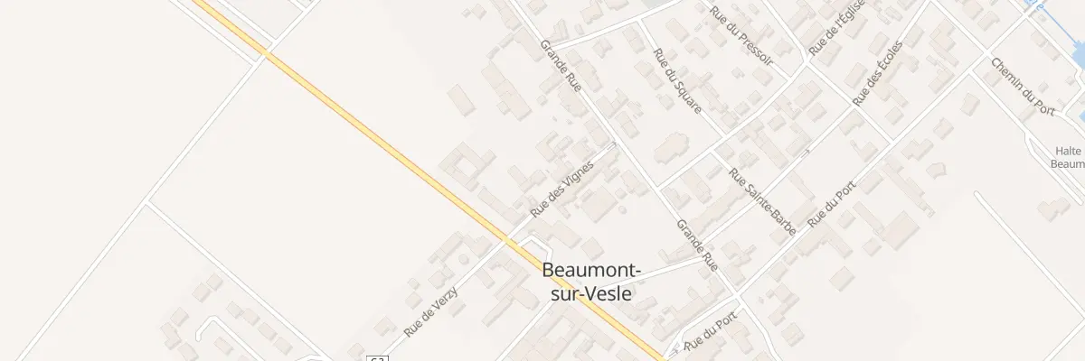 Plan du 3 Rue des Vignes à Beaumont-sur-Vesle