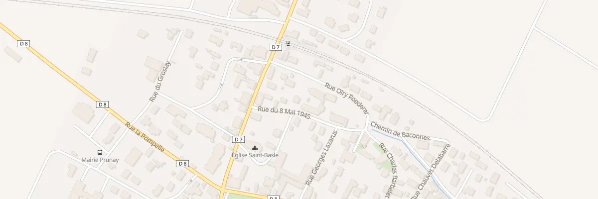 Plan du 3 Rue du 8 Mai 1945 à Prunay