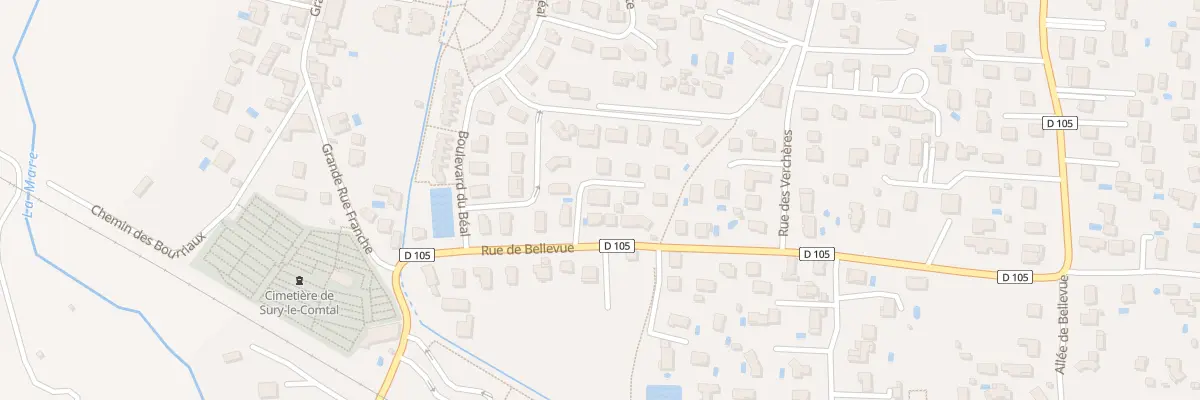 Plan du 7D Rue de Bellevue à Sury-le-Comtal