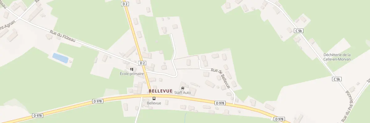Plan du 5271 Bellevue à La Celle-en-Morvan