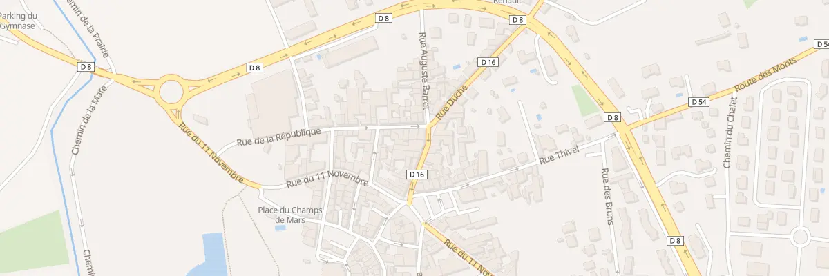 Plan du 1 Rue de la République à Sury-le-Comtal