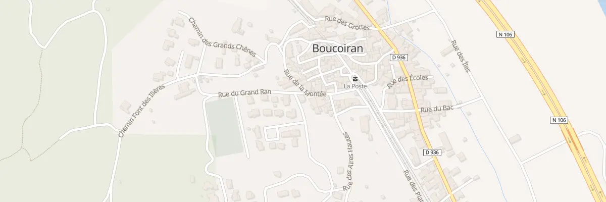 Plan du 7 Rue de la Montée à Boucoiran-et-Nozières