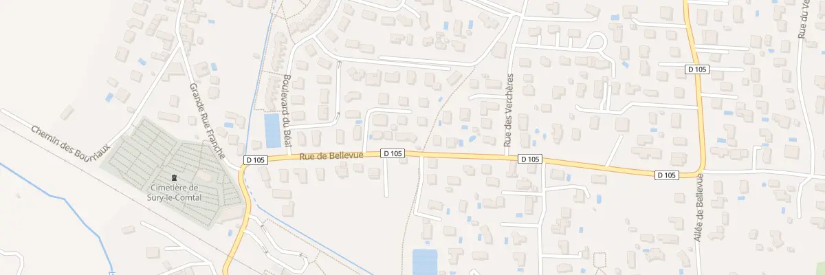 Plan du 7I Rue de Bellevue à Sury-le-Comtal