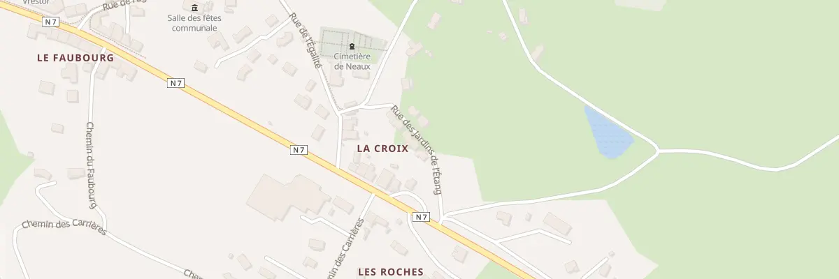 Plan du 83 Rue des Jardins de l’Etang à Neaux
