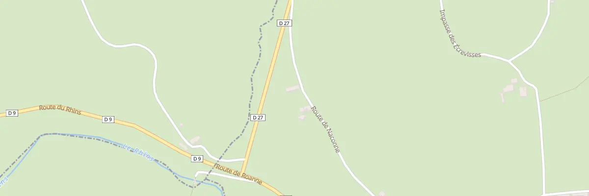 Plan du 965 Rte de Naconne à Régny