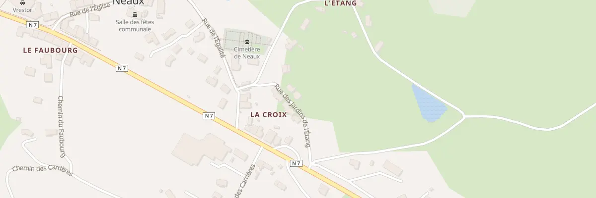 Plan du 83 Rue des Jardins de l’Etang à Neaux
