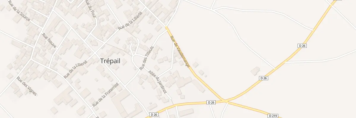 Plan du 38 Rue de Vaudemange à Trépail