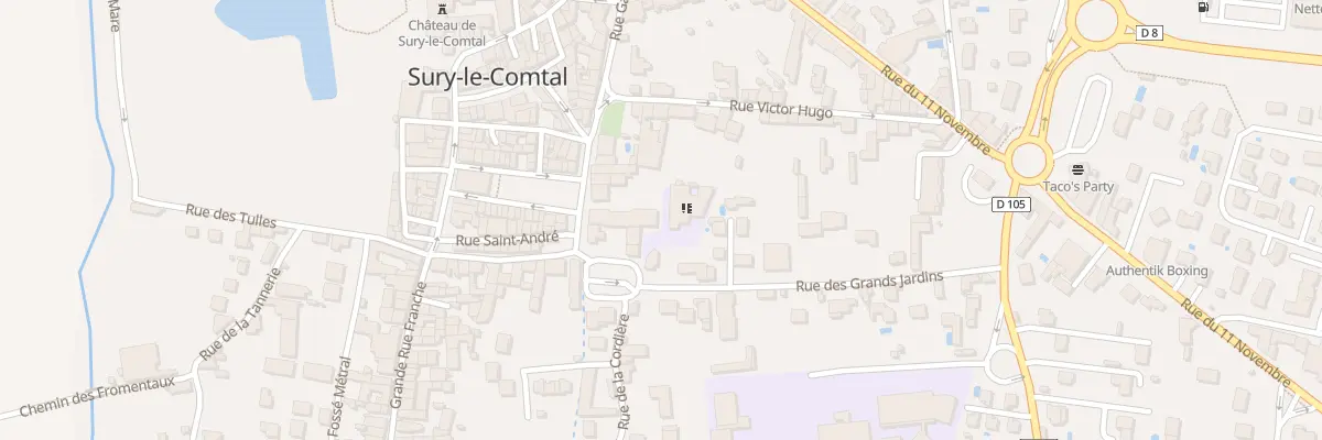 Plan de La Ville à Sury-le-Comtal