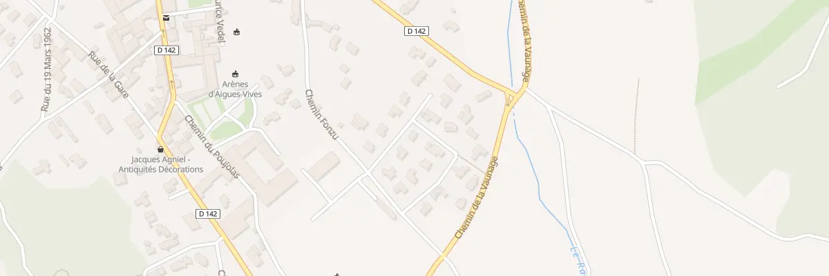 Plan du 10 Res Fonzu à Aigues-Vives