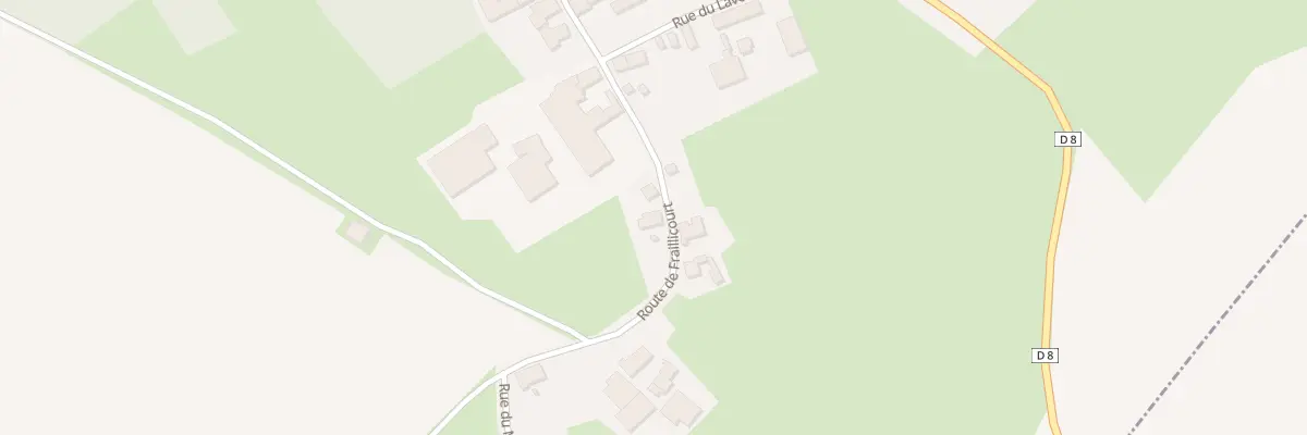 Plan du 8 Rte de Fraillicourt à Vaux-lès-Rubigny