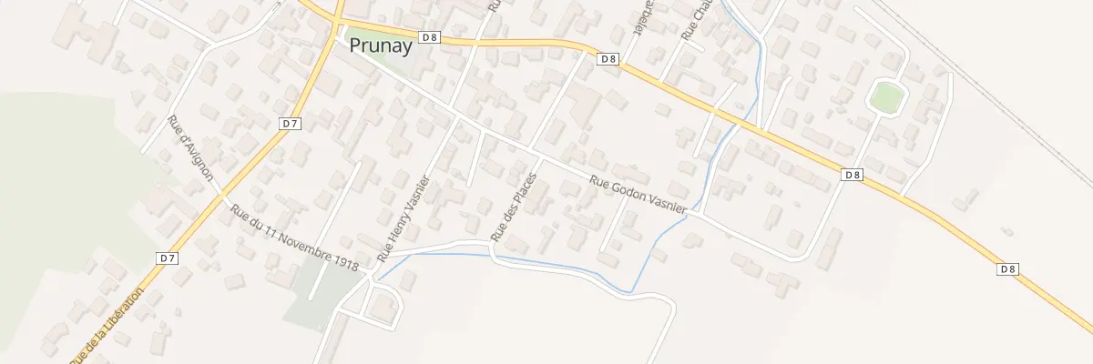 Plan du 1 Rue des Places à Prunay