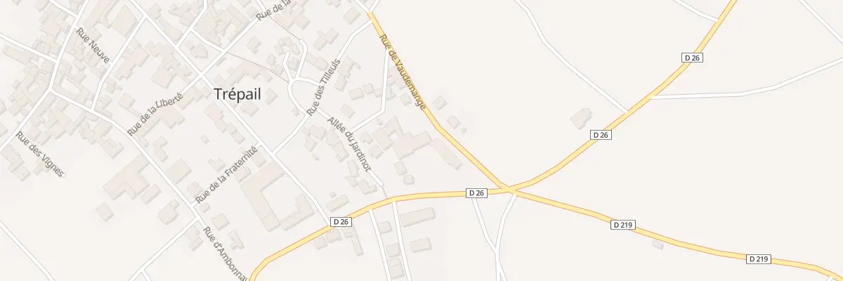 Plan du 42 Rue de Vaudemange à Trépail