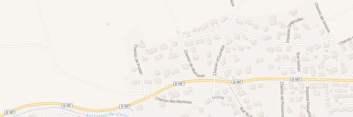 Plan du 5975 Che de Maoupas à Calvisson