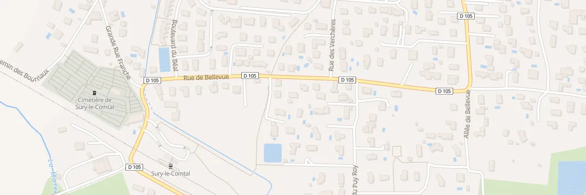 Plan du 12 Rue de Bellevue à Sury-le-Comtal