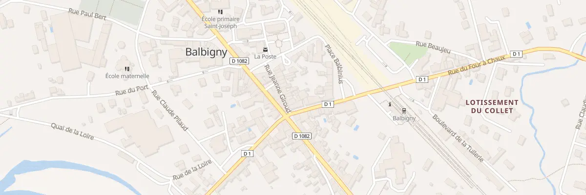 Plan du 5994 Rue Jeanne Giroud à Balbigny