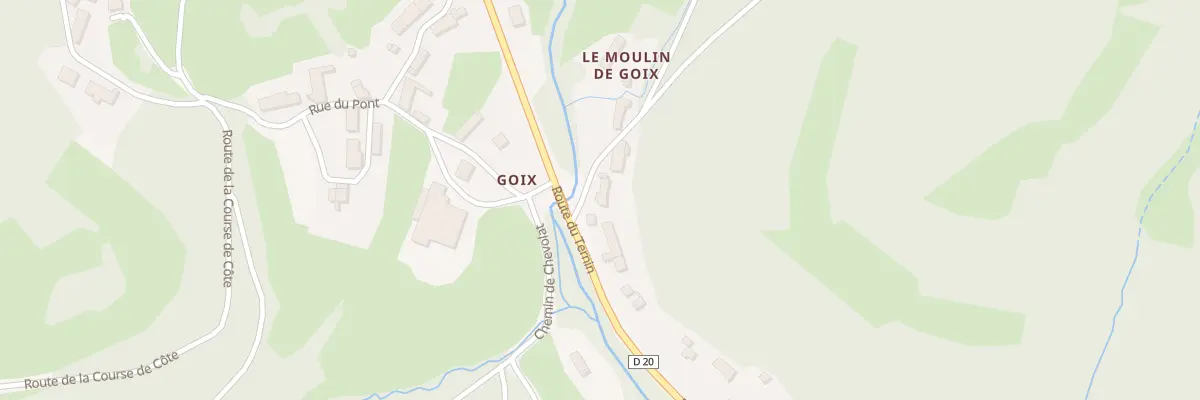 Plan du 2 Che du Moulin à Moux-en-Morvan