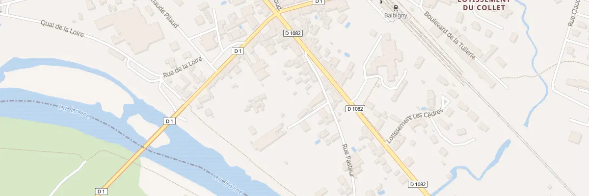 Plan du 14 Rue Pasteur à Balbigny