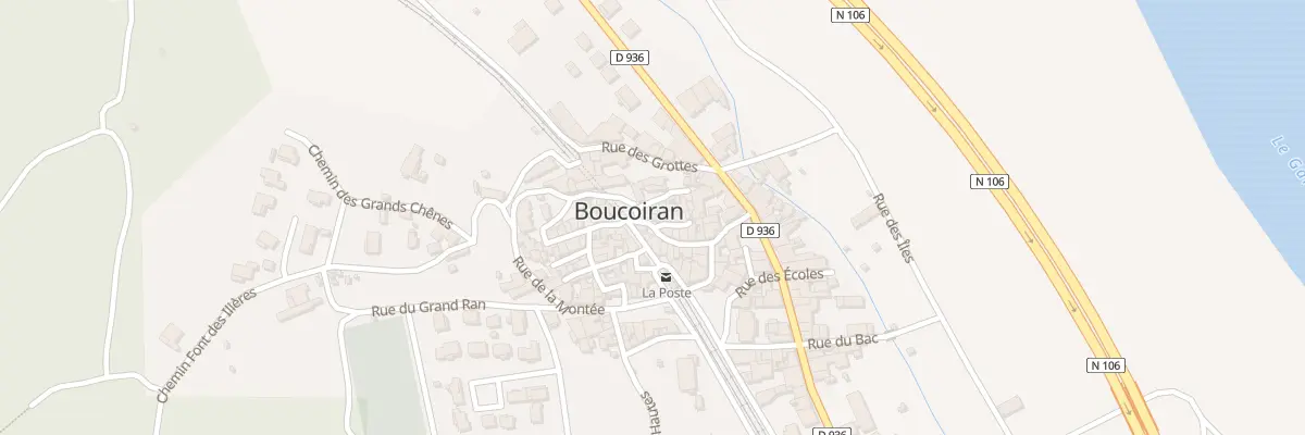 Plan du 6 Pl Emile Zola à Boucoiran-et-Nozières