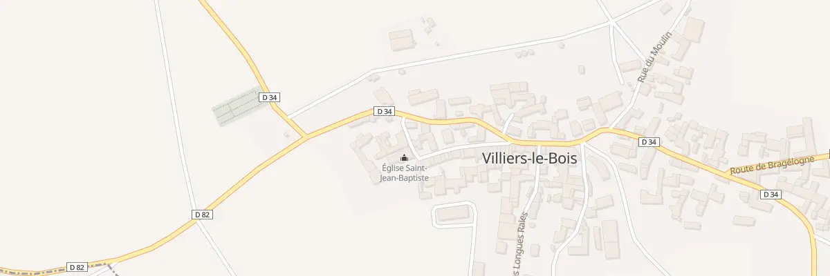 Plan du 2 Rue Grande Rue à Villiers-le-Bois