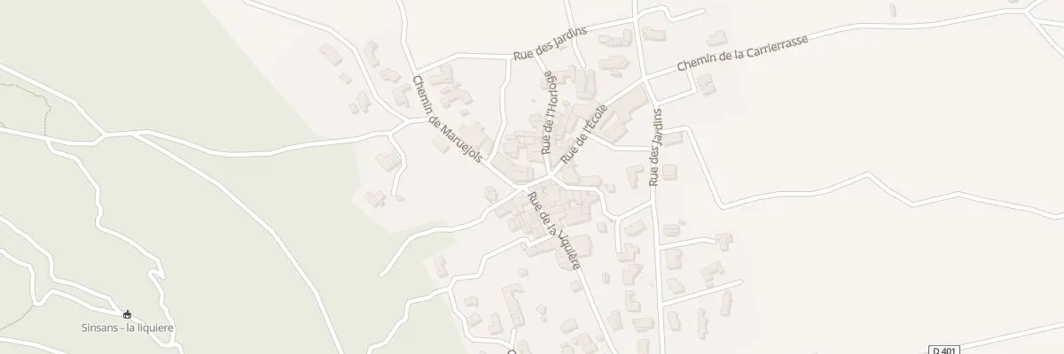 Plan du 1 Rue de l’École à Calvisson
