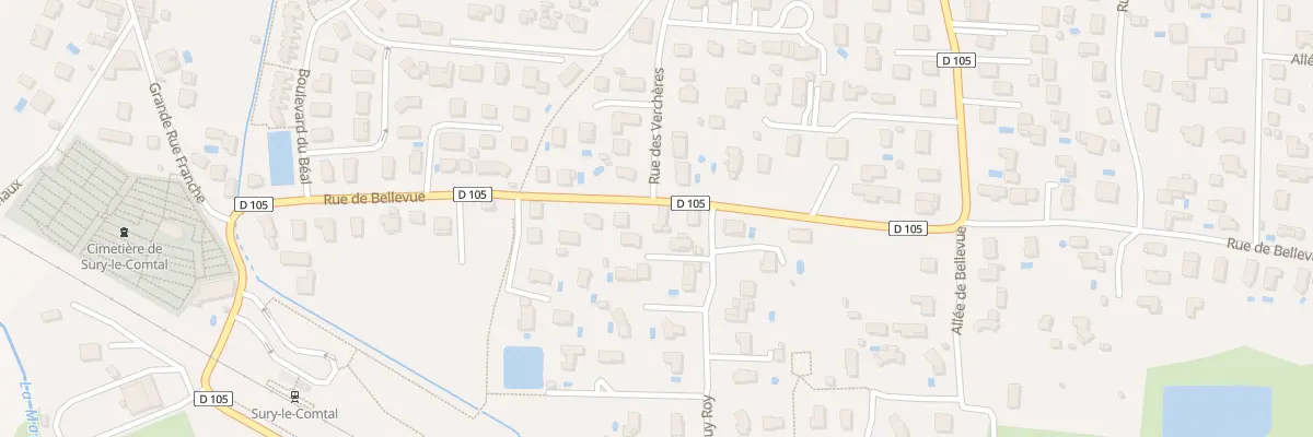 Plan du 16 Rue de Bellevue à Sury-le-Comtal