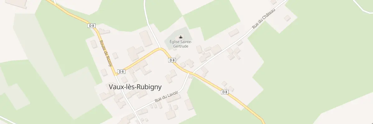 Plan du 1 Rue du Chateau à Vaux-lès-Rubigny