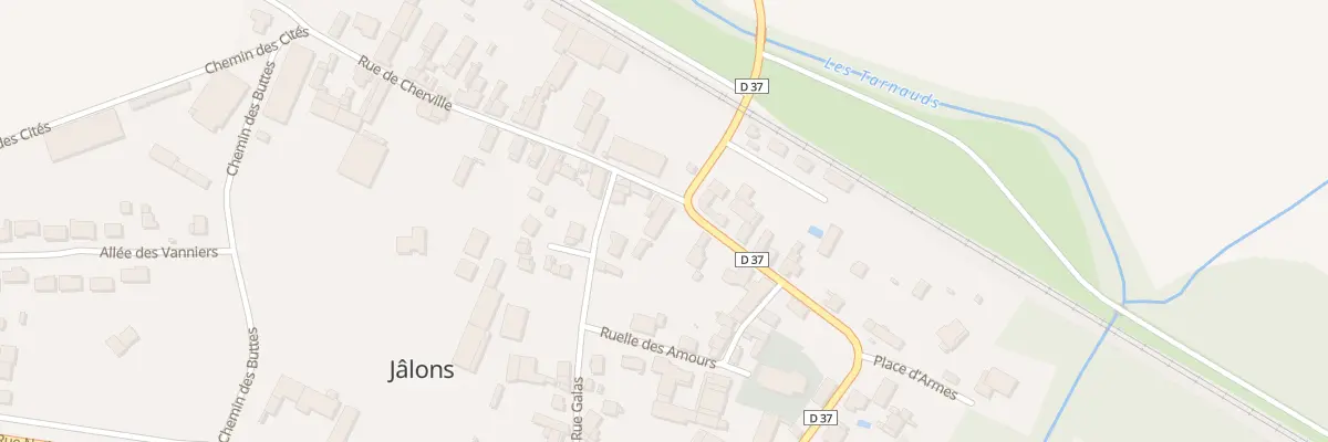 Plan du 1 Rue de Cherville à Jâlons