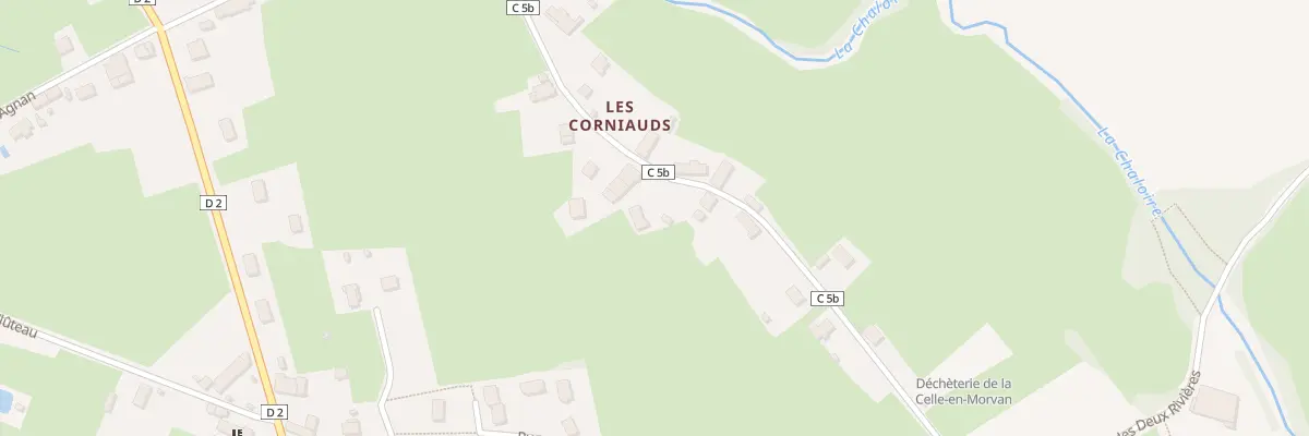 Plan du 5212 Les Corniauds à La Celle-en-Morvan
