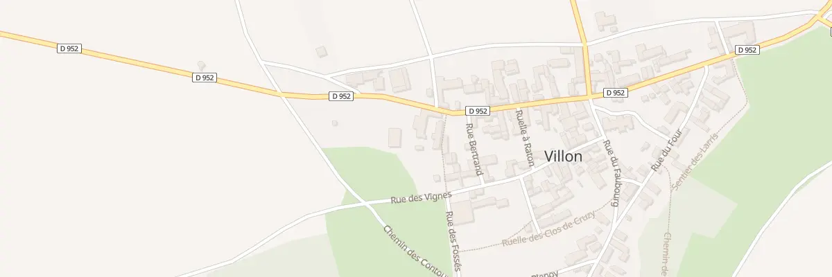 Plan du 13 Rue Haute à Villon